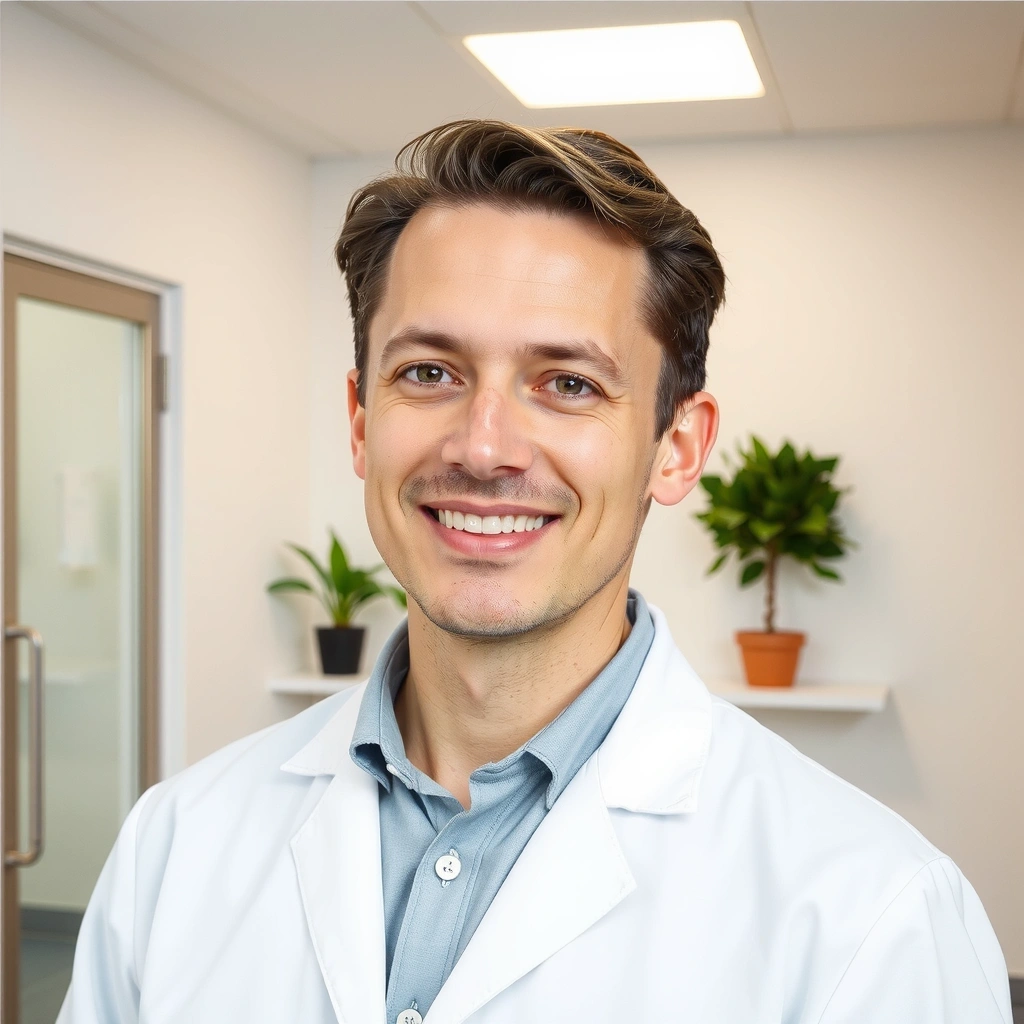 Ritratto professionale di Dott. Marco Bianchi, specialista in nutrizione per patologie.