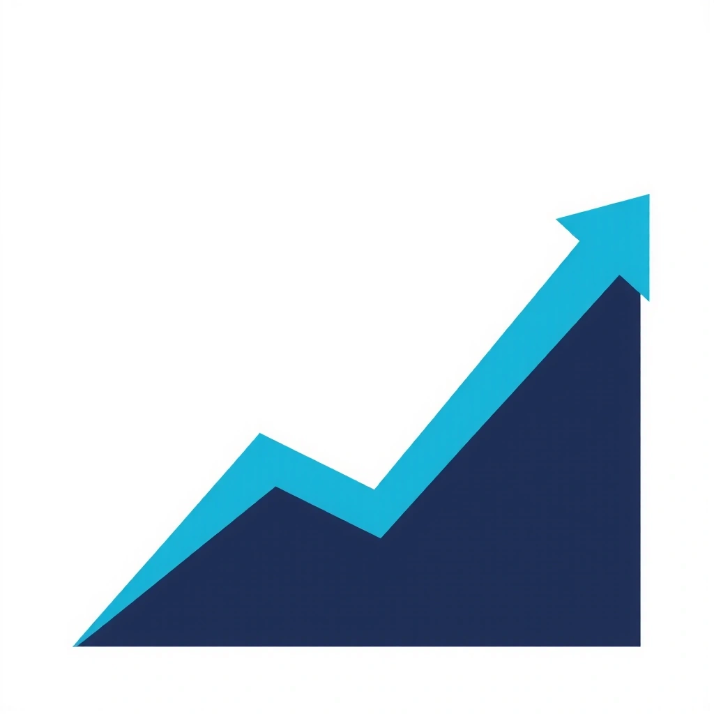 Icona di un grafico di progresso