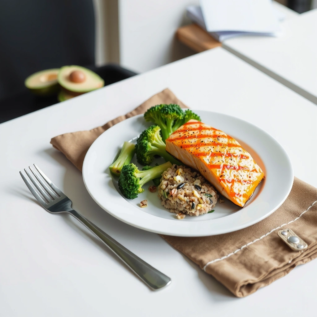 Ausgewogene gesunde Mahlzeit